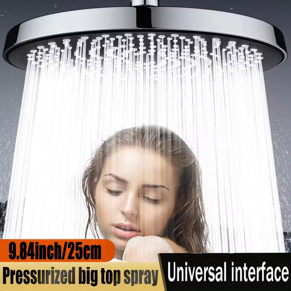Jual Upgraded 25CM High Pressure Large Flow Ceiling Mounted Shower Head ...