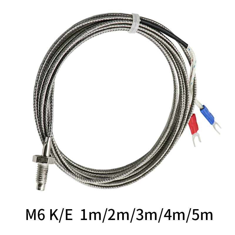 Jual Thermocouple Thread M6 Screw Type K 1/2/3/4/5m Probe Sensor ...