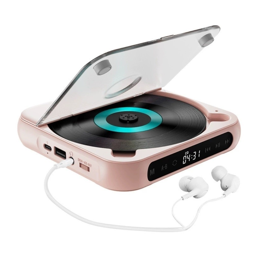Jual Wireless Portable CD Player LCD Screen A-B Repeat Bluetooth CD ...