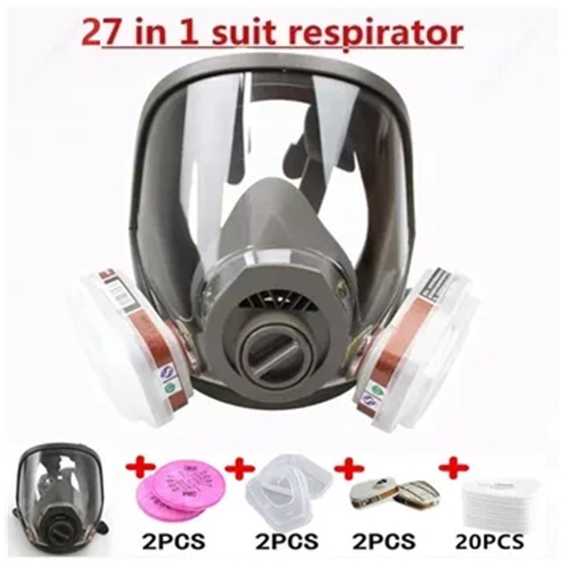 Jual 3 interface 6800 Industrial Paint Respirator Gas Mask 27 in 1 Set ...