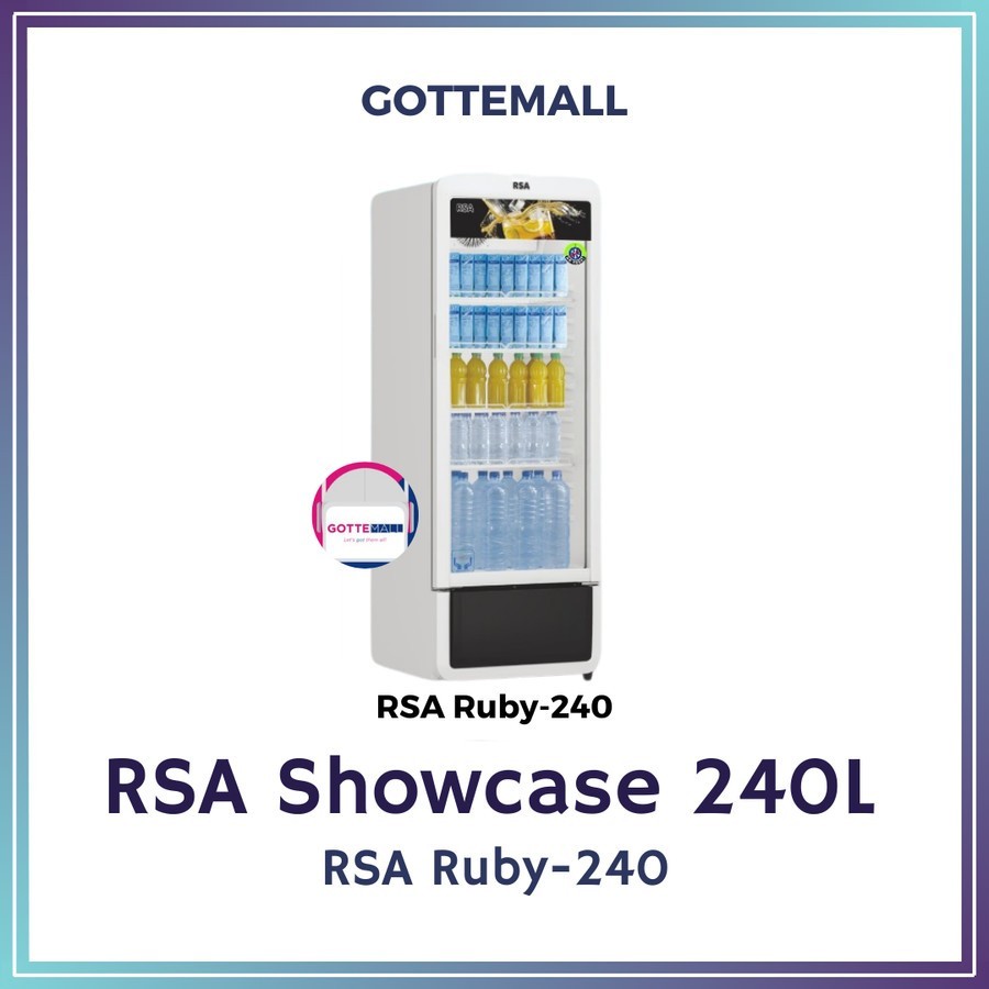 Jual RSA Display Cooler Ruby 280 / Pendingin Minuman Showcase Chiller ...