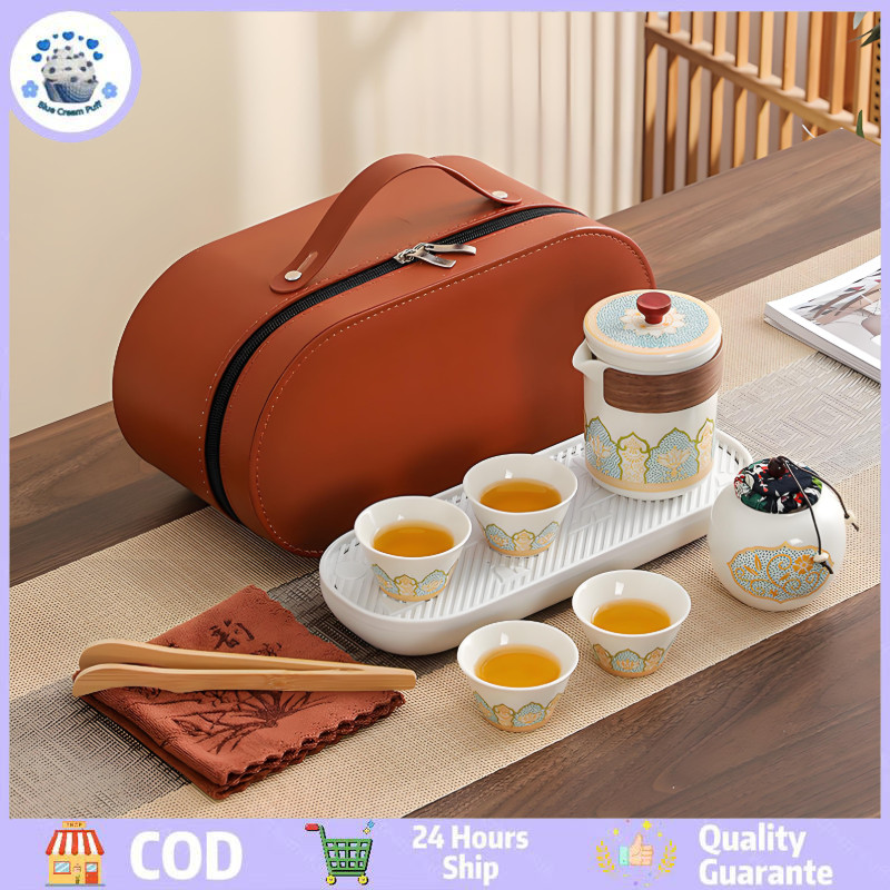 Jual 5PCS/7PCS Tea Set Gift Set Premium Keramik Lengkap Hampers Kado ...