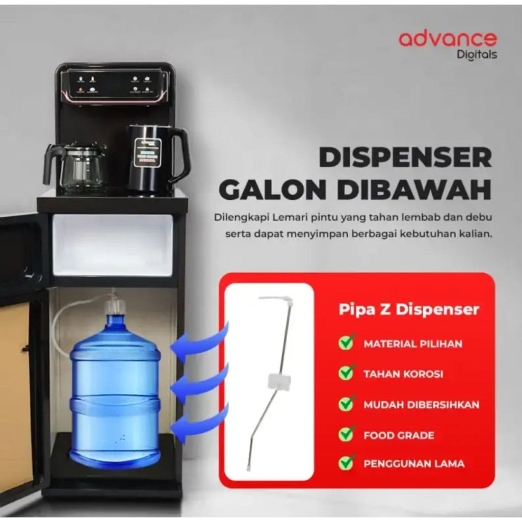Jual RIRAST - ADVANCE SMART DISPENSER MULTIFUNGSI DS-908 GALON BAWAH ...