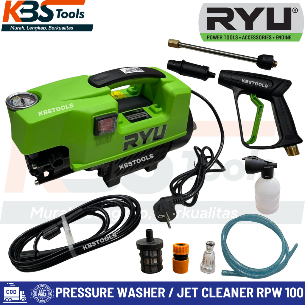 Jual Mesin Steam Cuci Mobil Motor RYU Jet Cleaner Otomatis 100 Bar 400 ...