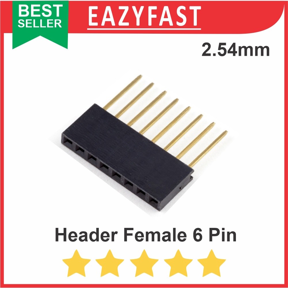 Jual Pin Header Male Female Long 8 Pin 8P Stackable Arduino Shield PCB ...