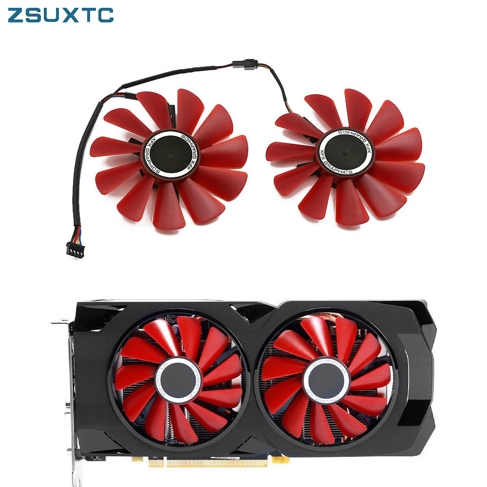 Jual 85mm 4pin FDC10U12S9-C RX480 GPU FAN For XFX RX570 RS RX580 RS ...