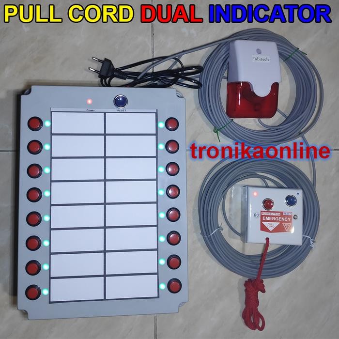 Jual PULL CORD DUAL INDICATOR Emergency Alarm Set Panic Button PCDI ...