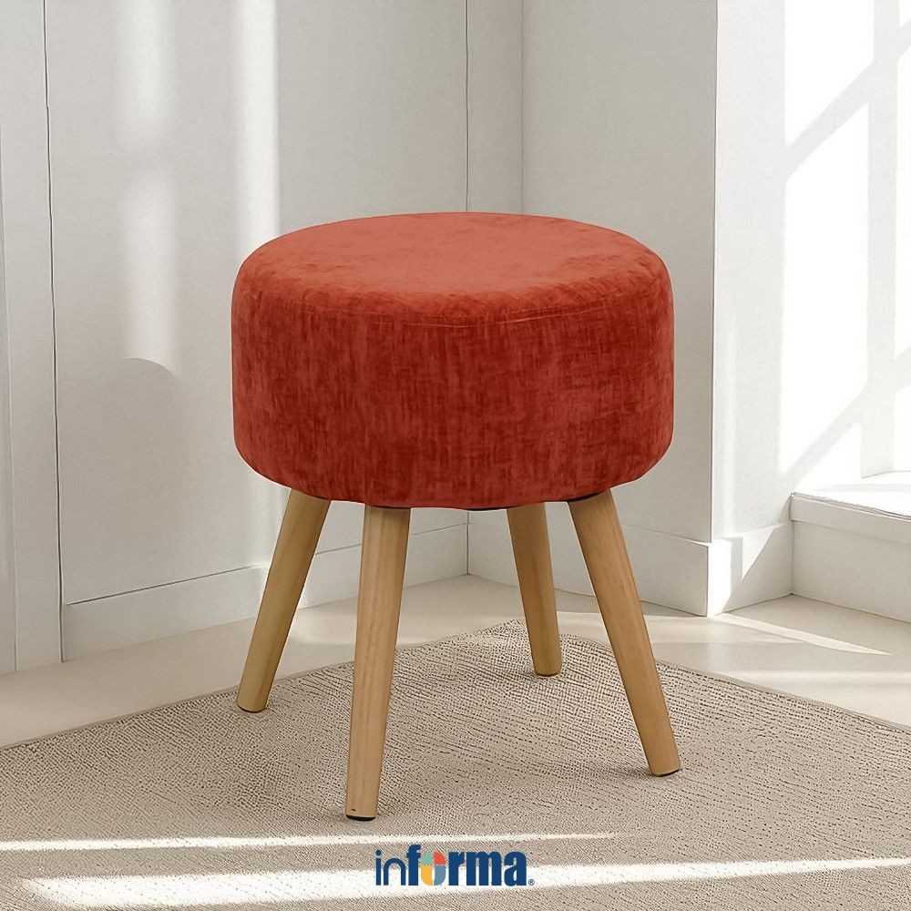 Jual Informa Bia Bangku Fabric - Merah Terracotta Barstool Bar Stool ...