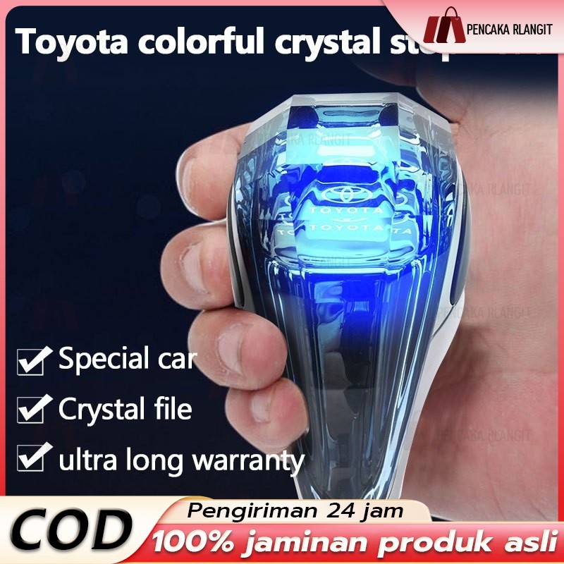 Jual Shift Knob Crystal For Toyota Led Light Transmisi Otomatis Tuas ...