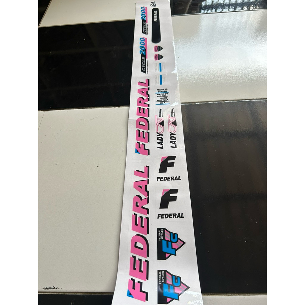 Jual STIKER SEPEDA FEDERAL LADY CAT TRANSPARAN | Shopee Indonesia