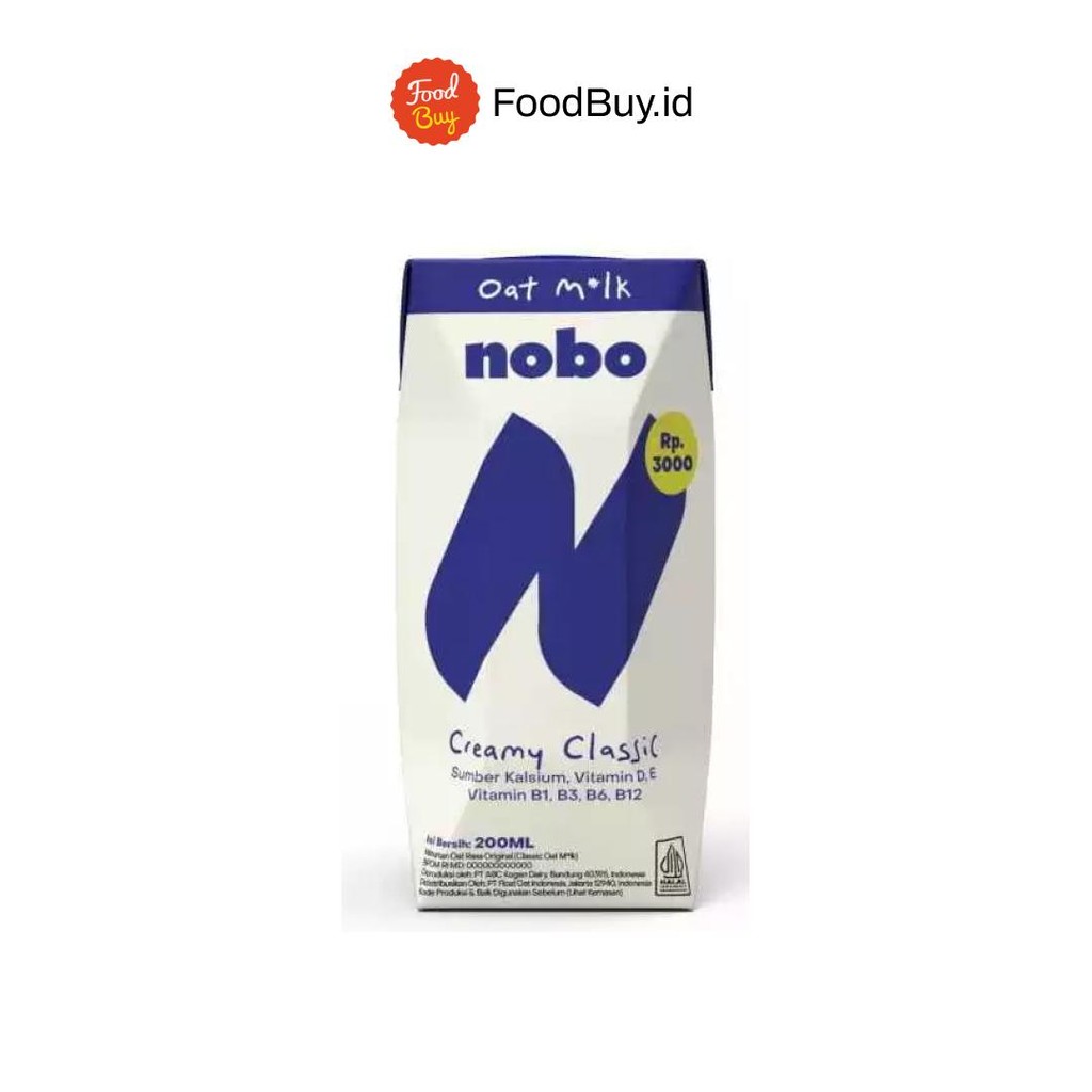 Jual Nobo Oat Milk Creamy Classic Straw 200ml | Shopee Indonesia