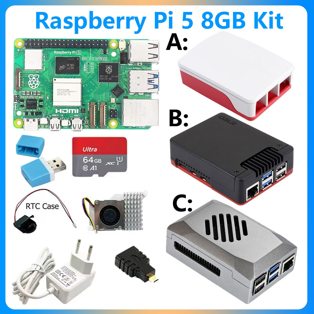 Jual Raspberry Pi 5 Model Pi5 2GB/4GB/8GB RAM Option KIt 27W Power ...