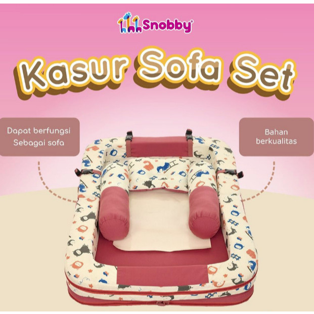 Jual Snobit Kasur Sofa Set Bantal Guling Print Dan Kelambu Cria Series ...