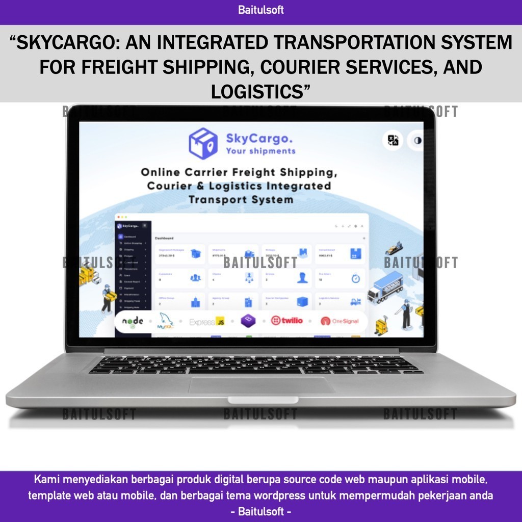Jual SOURCE CODE APLIKASI WEB SKYCARGO: AN INTEGRATED TRANSPORTATION ...