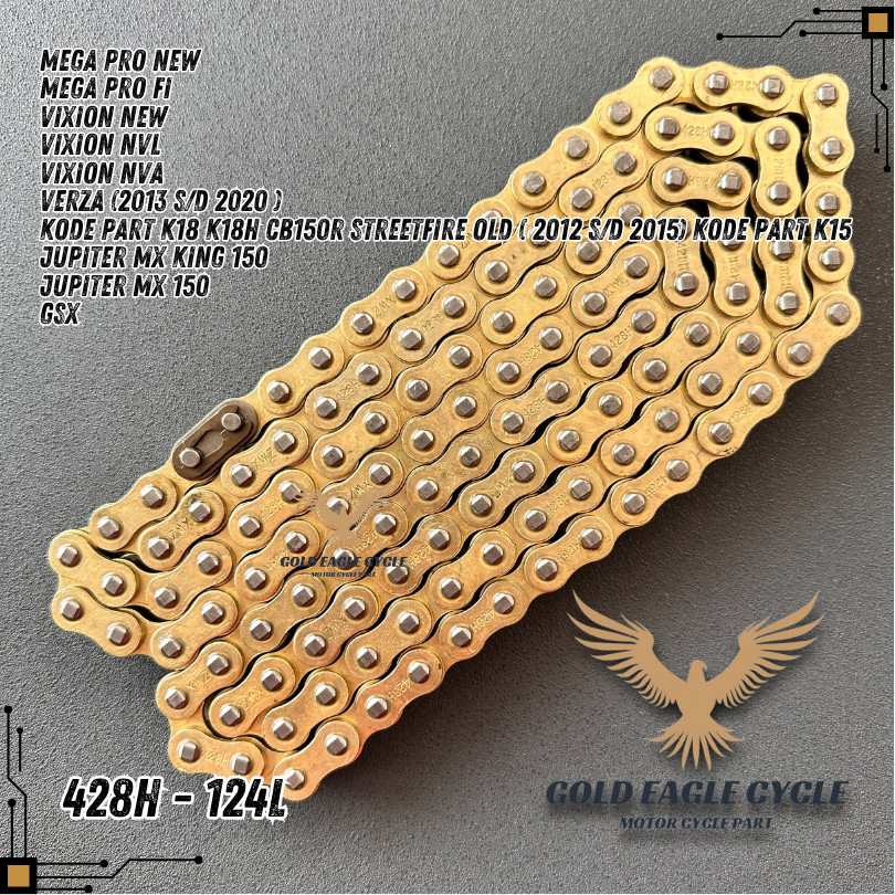 Jual RANTAI RANTE RODA MOTOR 428H-124L MEGAPRO NEW VERZA CB150R ...
