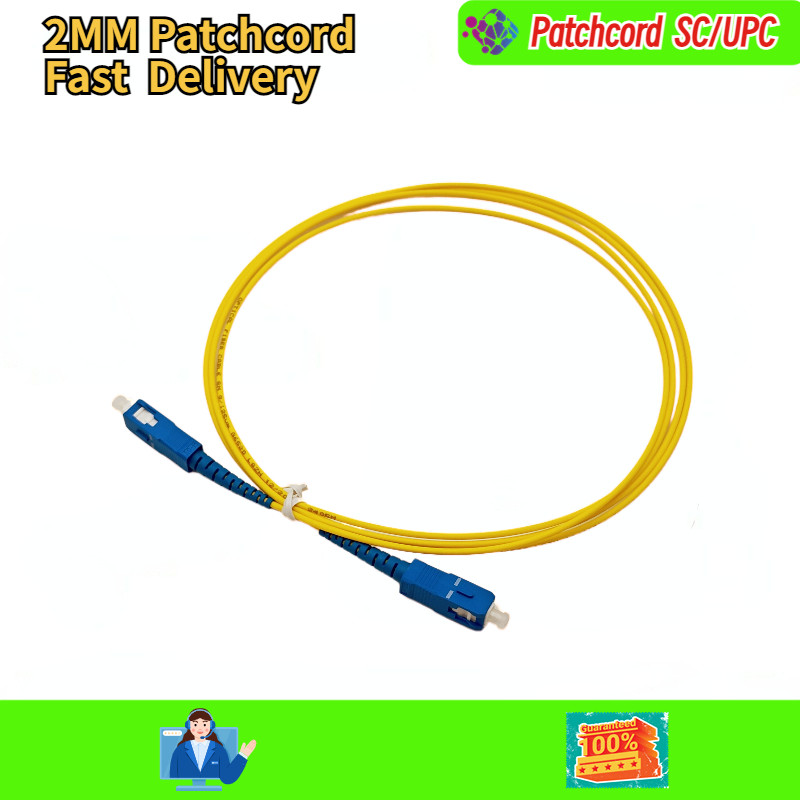 Jual PATCHCORD SC UPC Fiber Optic FTTH 2MM 1Meter 2Meter 3Meter PATCORE ...
