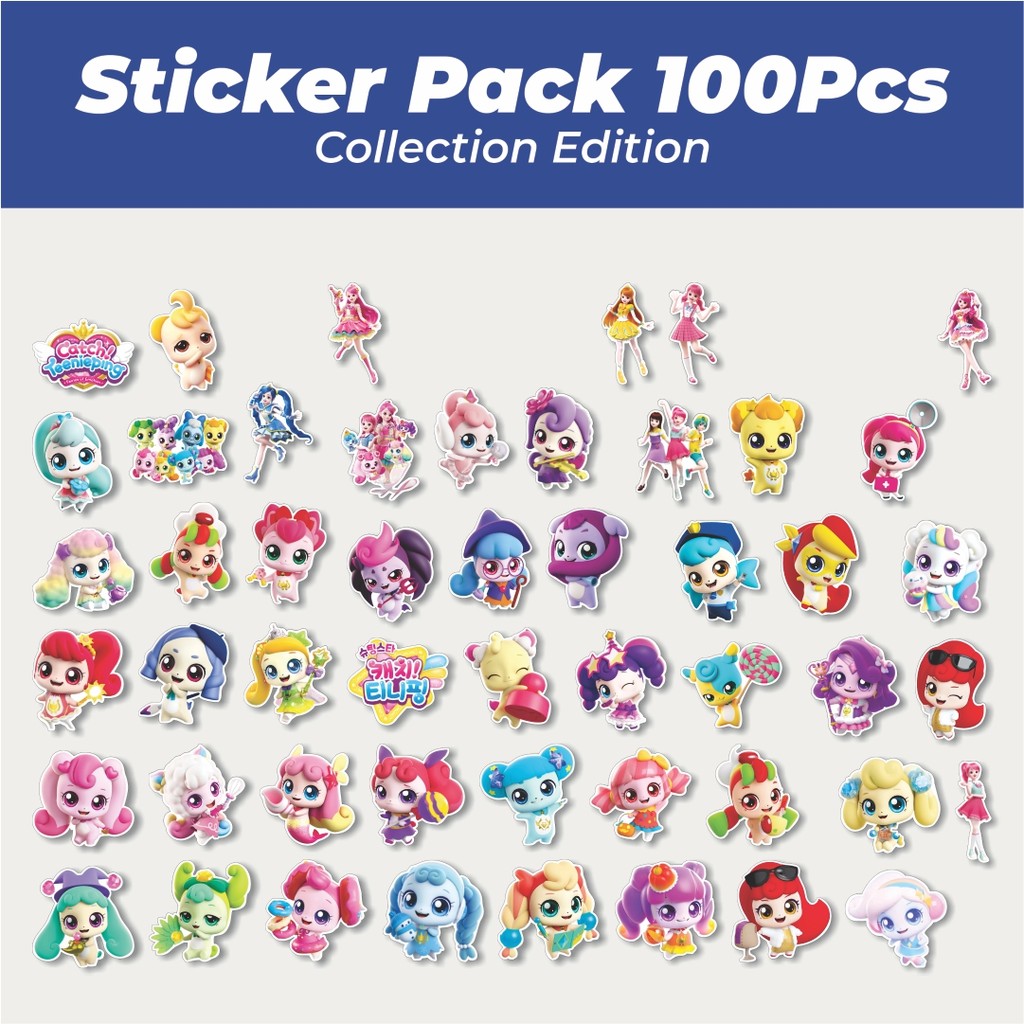 Jual Hot Stiker Catch Teenieping Cartoon Lucu Anti Air Stikers ...