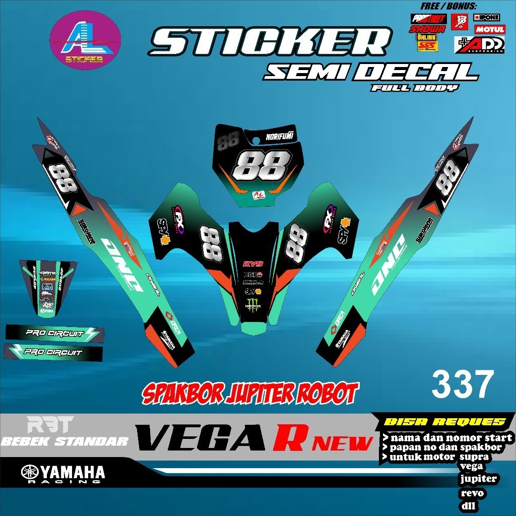 Jual Sticker Rbt Vega R New Semi Full Body Motor Rbt Bebek Modif ...