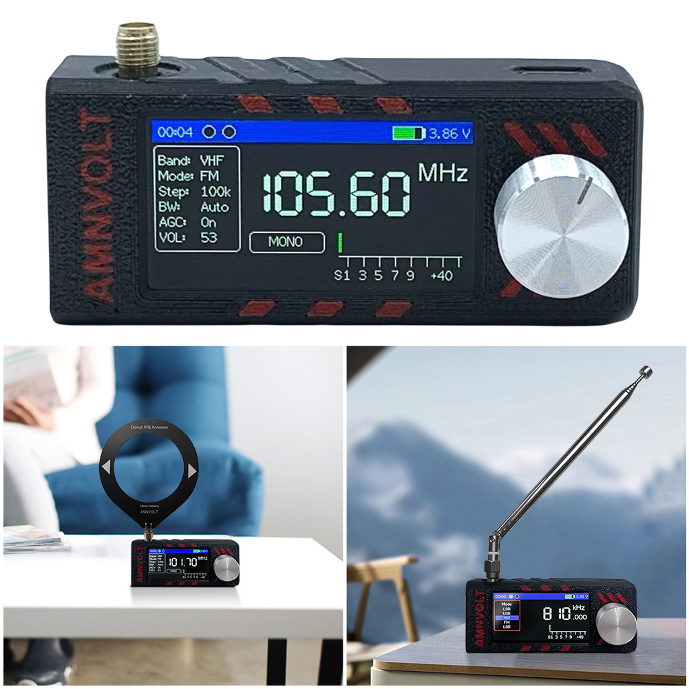Jual SI4732 0.5-108mhz LSB USB AM FM FM/AM Radio with Antenna Mini ...