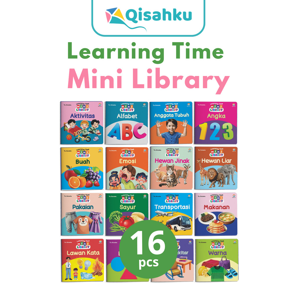 Jual Ziyadbooks Buku Learning Time Mini Library Edukasi 100 Kata Bayi ...