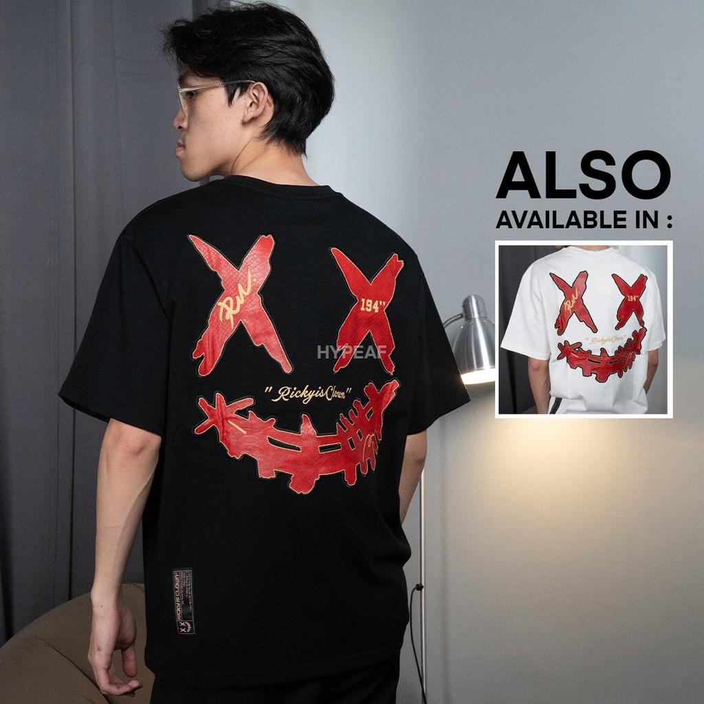 Jual RIC Ricky Is Clown Red Snake and Gold Patch Tshirt Tee Authentic ...