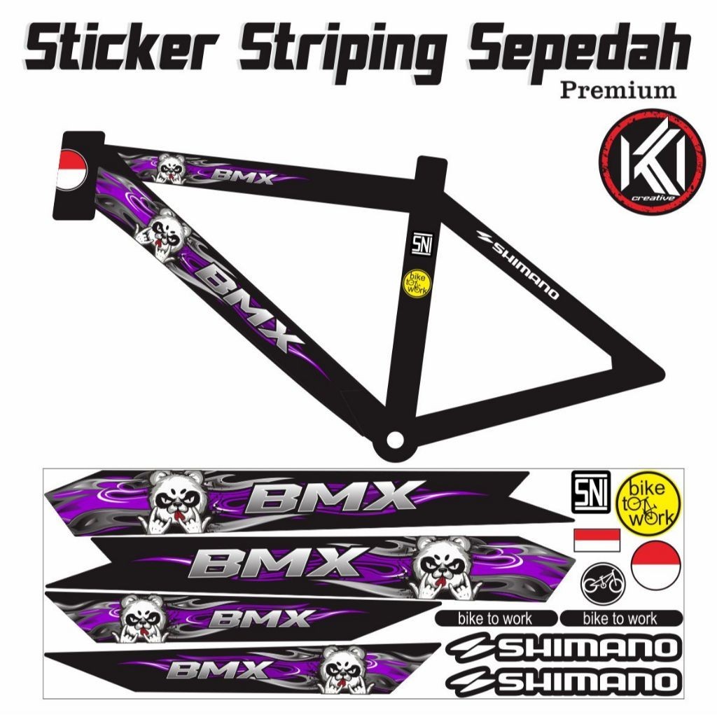 Jual VARIASI STICKER STRIPING SEPEDAH ALL BMX NEW MOTIP SIMPEL DAN ...