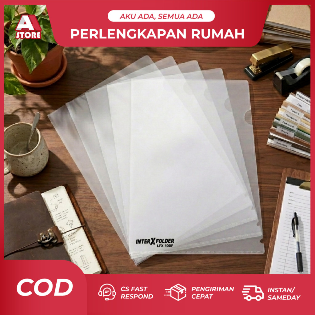 Jual Clear Sleeves Map L A4 Dan F4 Map File Berkas Dokumen Plastik ...