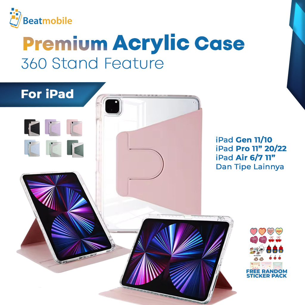 Jual Case iPad Gen Gen 10 11 A16 Gen 7/8/9 Acrylic