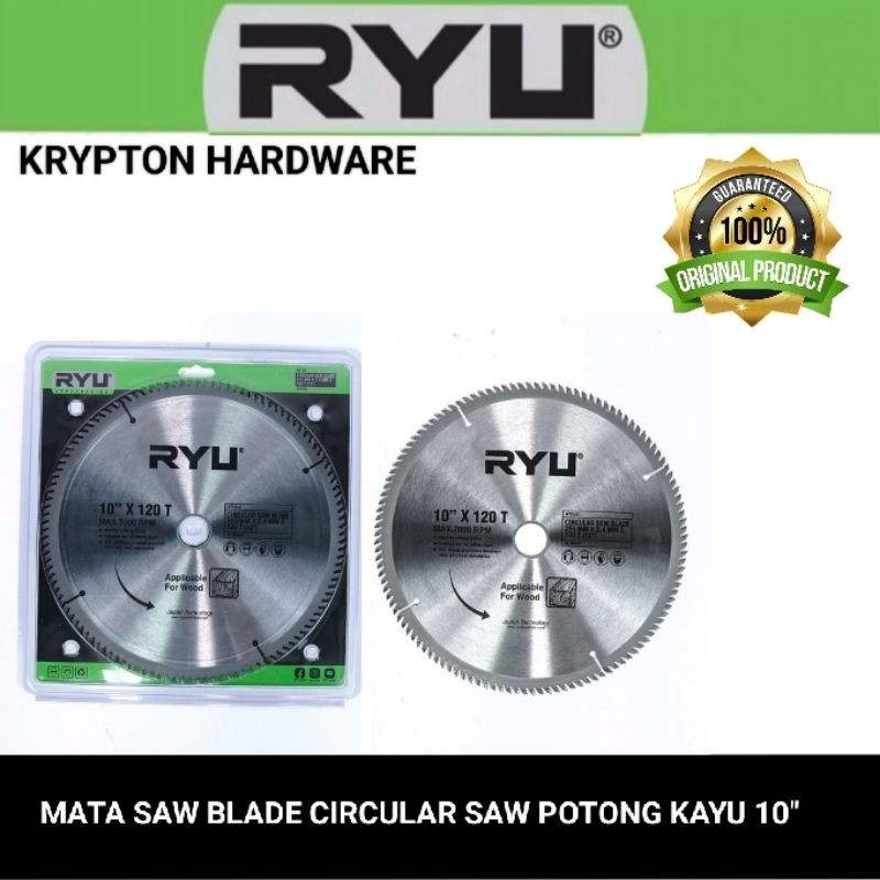 Jual Ryu by tekiro mata TCT Saw Blade circular Saw / gergaji kayu 10 ...