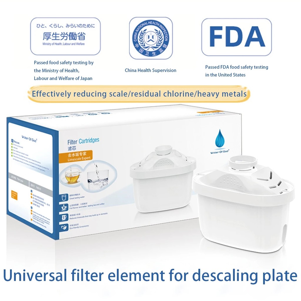 AQUAEFFECT MAX+ Filtres à Eau 6 Pack Compatible BRITA MAXTRA+ - Réduit Chlore Et Calcaire