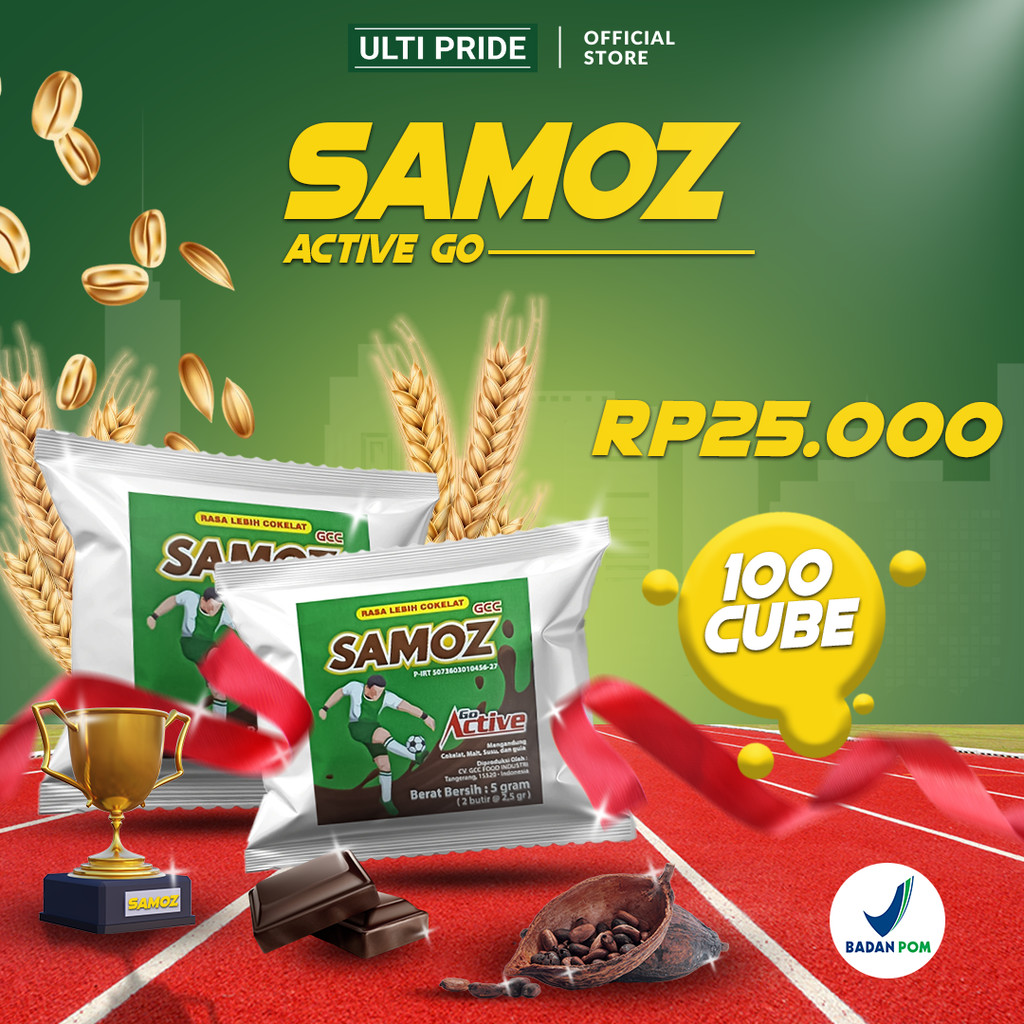Jual SAMOZ Go Active Chocolate Cube Isi 100 - Permen Coklat, Susu ...