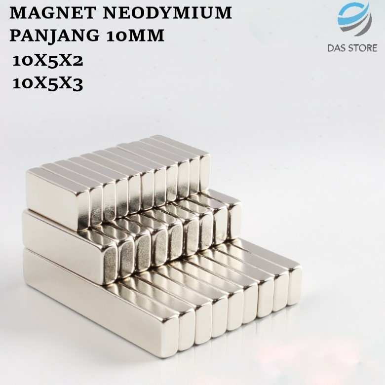 Jual Magnet Neodymium Super Strong Panjang 10mm Magnet Serbaguna NDFeB ...