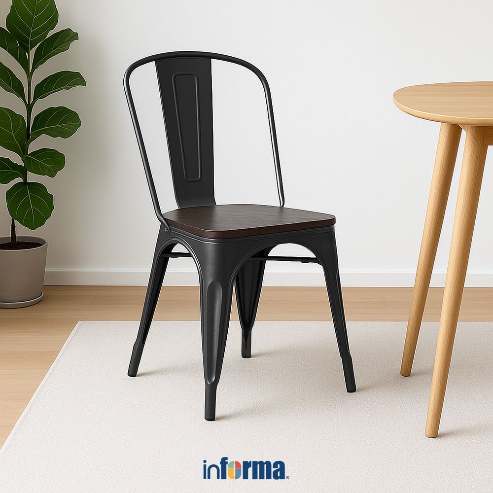 Jual Informa London Kursi Kayu - Hitam Kursi Kayu Minimalis Cafe Chair ...