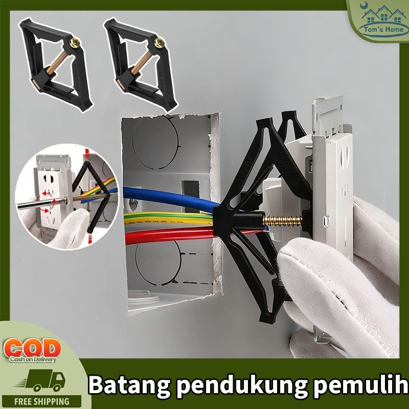 Jual 10/20PCS Steker Dinding Switch Soket Kotak Pengganti Alat ...