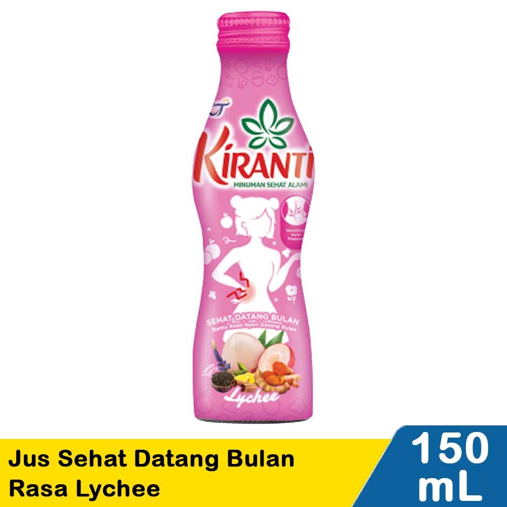 Jual KIRANTI JUICE SEHAT DATANG BULAN LYCHEE 150mL | Shopee Indonesia