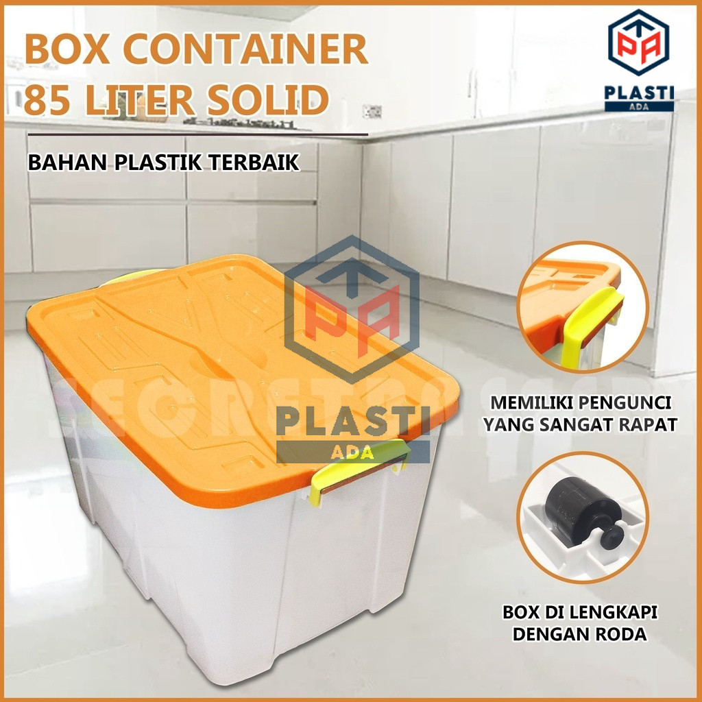Jual BOX CONTAINER 85 LITER + RODA - Kontainer Box Plastik / Container ...