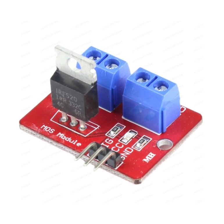Jual 5pcs IRF 520 0-24V Top Mosfet Button IRF520 MOS Driver Module PWM ...