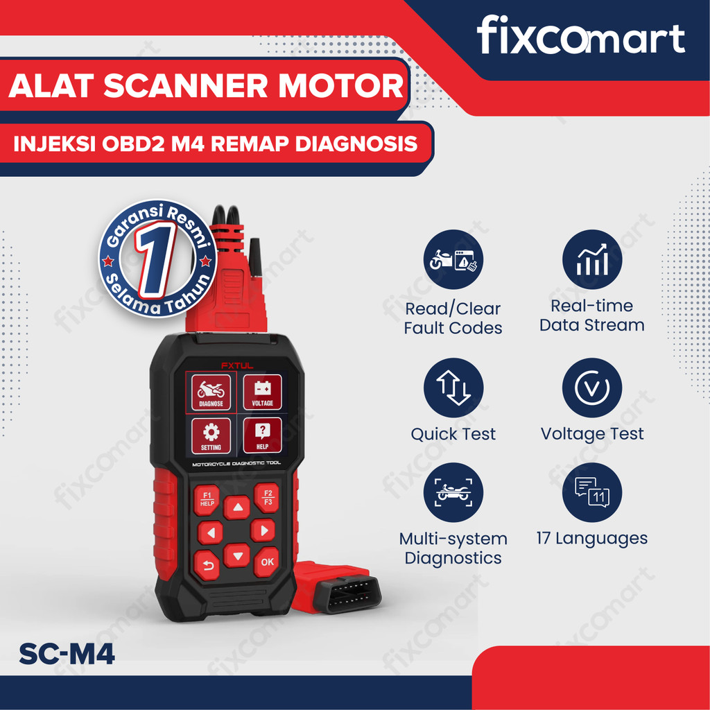 Jual Alat Scanner Motor Injeksi OBD2 M4 Remap Diagnosis SC-M4 - Alat ...