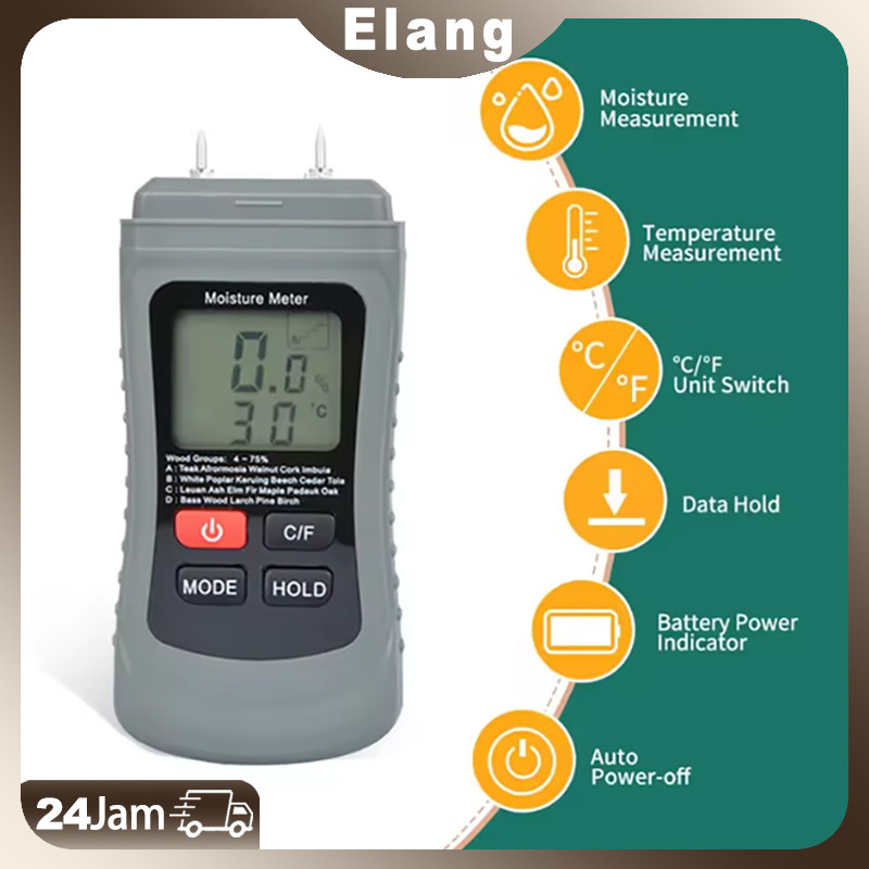 Jual Wood Moisture Meter /Kayu Kertas Pengukur /Kadar Air Paper LCD ...