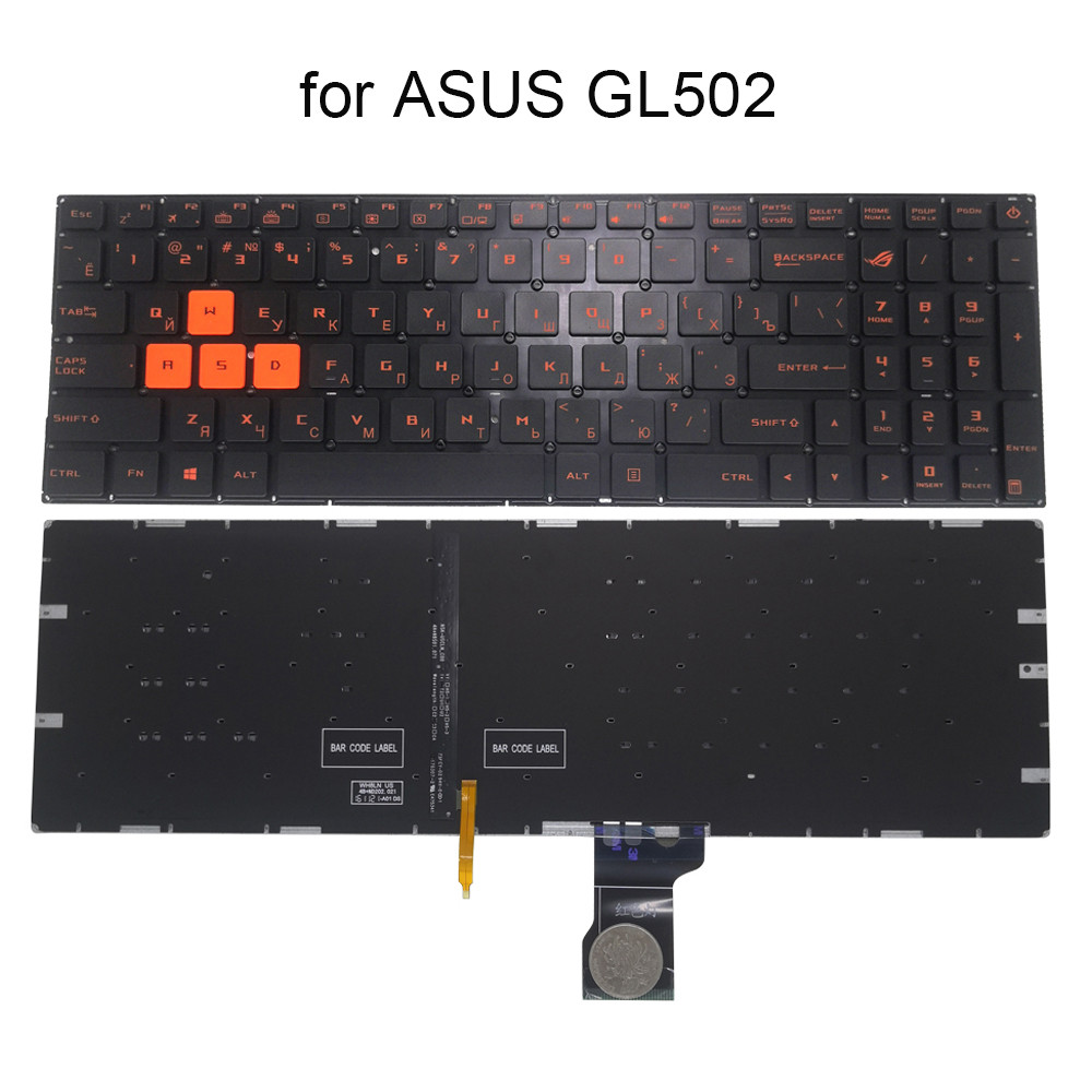 Jual US RU Russian Keyboard Backlight For ASUS ROG Strix GL502VM ...