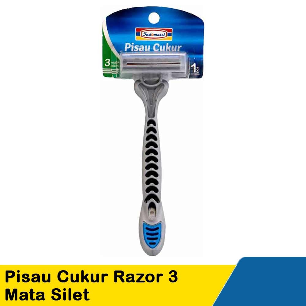 Jual INDOMARET PISAU CUKUR RAZOR 3 MATA SILET (NEW) | Shopee Indonesia
