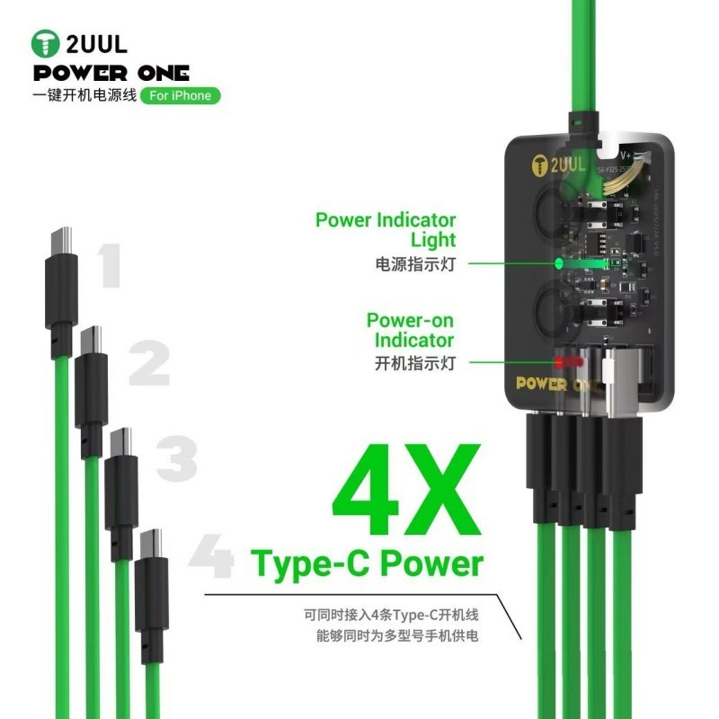 Jual 2UUL PW09 Power One Click Boot Cable with A15 Bionic Connector ...