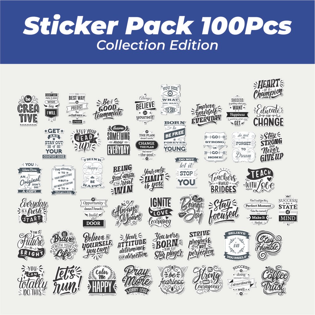 Jual Hot Stiker Random Quotes Lucu Anti Air Stikers Berperekat ...
