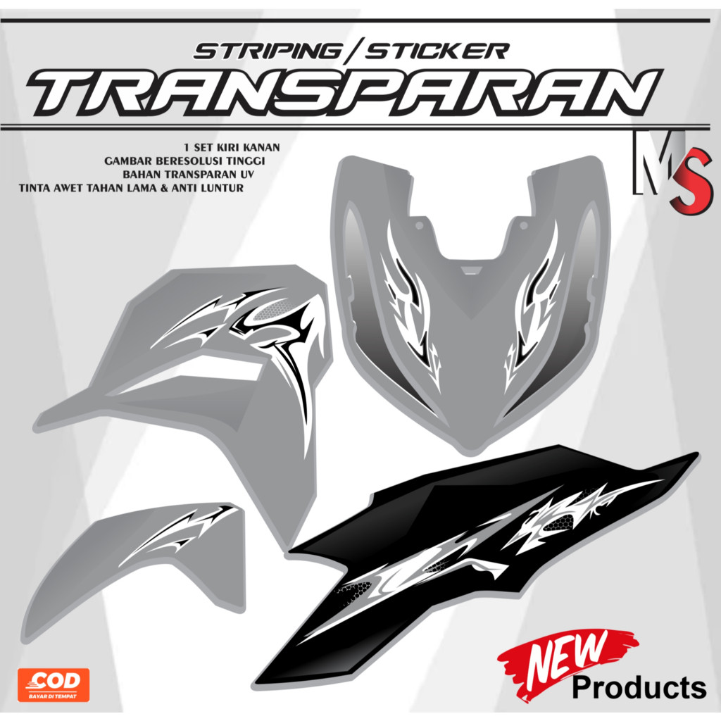 Jual STIKER TERLARIS STRIPING STICKER GRADASI VARIO LED NEW 125 2023 ...