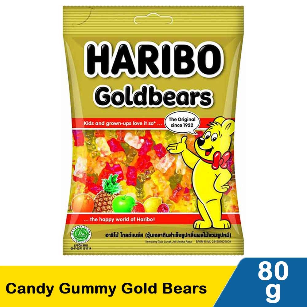 Jual HARIBO CANDY GUMMY GOLD BEARS 80g | Shopee Indonesia