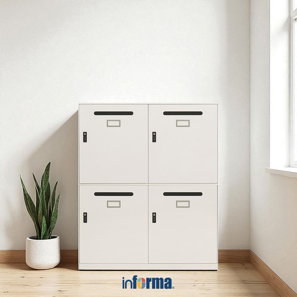 Jual Informa Carter V2 Loker Surat Numeric Lock Metal - Putih Locker ...