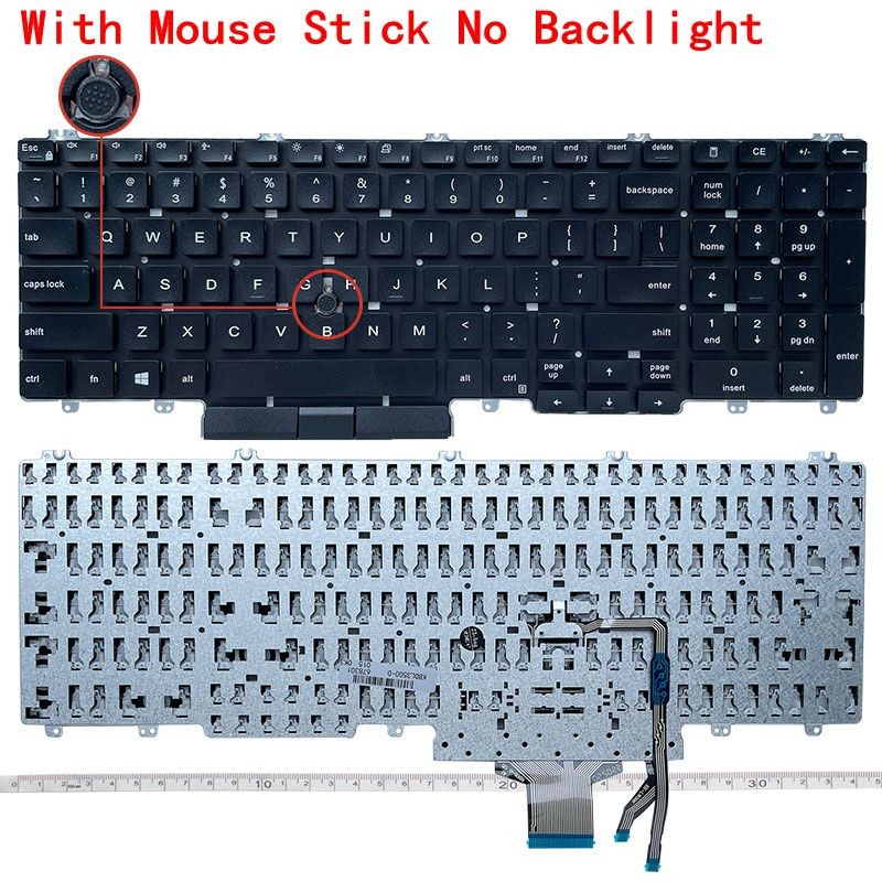 US English NEW Laptop Keyboard For Dell Precision 3500 3501 3540 3541 3550  3551 Latitude 5500 5501 5510 5511
