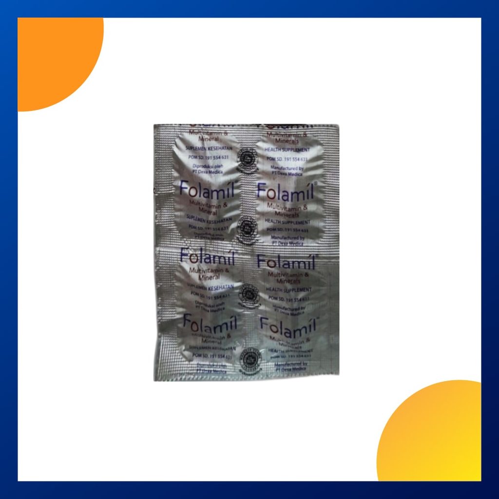 Folamil Strip Isi 4 Kaplet