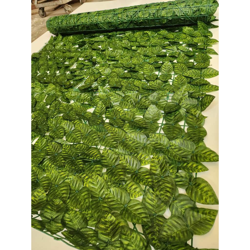 Floretti Artificial Flower Daun Dekorasi Dinding Rambat Hijau Sintetis Tanaman Pagar Hias 100x300CM 864 Helai Daun