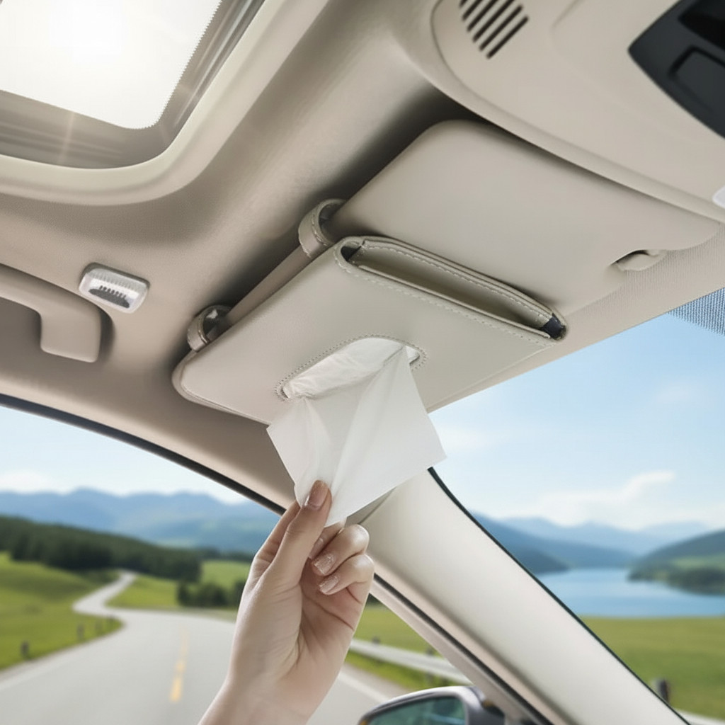 Jual Hijmuku Tempat Tisu Mobil Gantung/Kotak Tissue Kulit Mobil Mewah ...